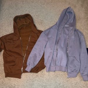 Two zip up SHEIN jackets